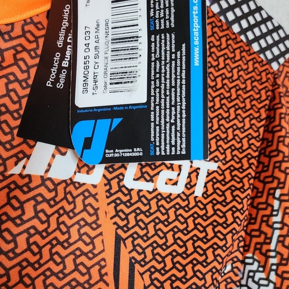 NWT SCAT Half Zip Cycling Jersey. Orange black. Men's size Large. - Picture 6 of 16